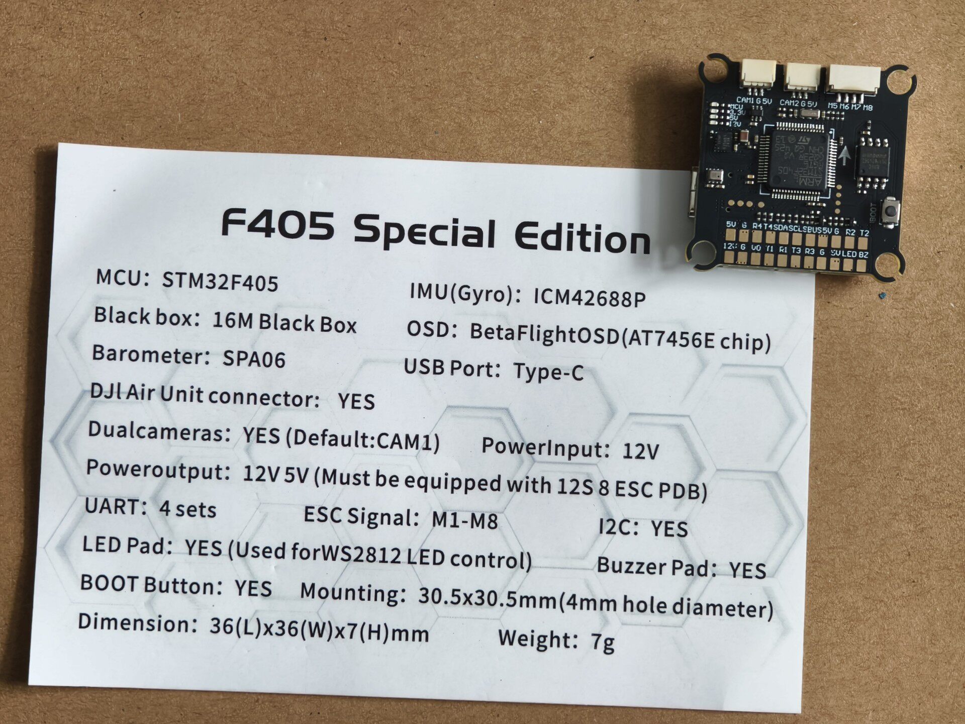 Полетный контроллер STM-F405主控板 3
